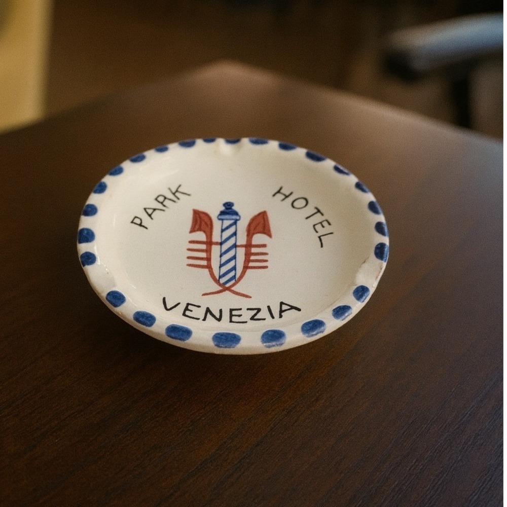 Vintage Park Hotel Venezia Italy Ashtray‎ Travel Souvenir Collectible